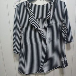 Striped blouse.